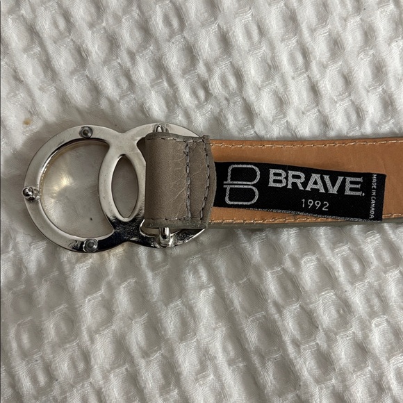 Brave Leather Otir Double Circle Buckle Belt - Picture 10 of 13